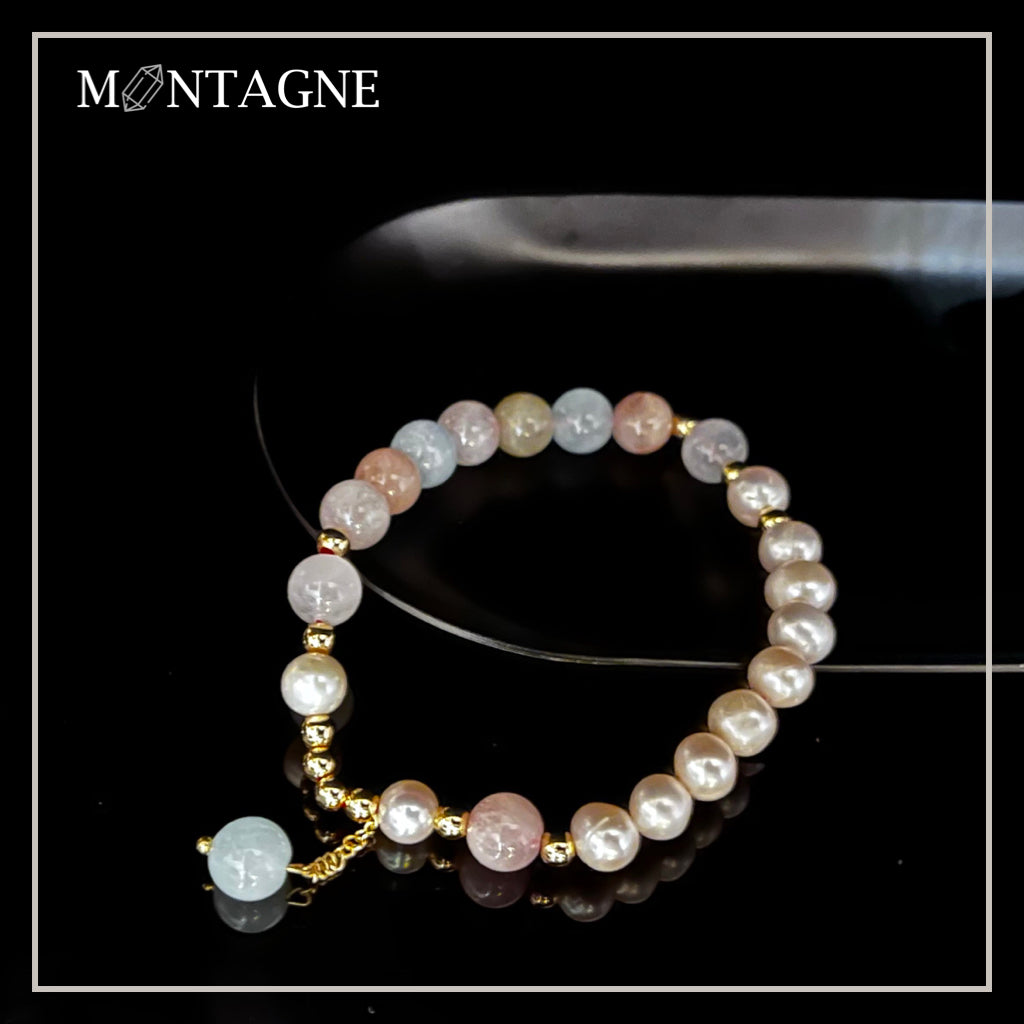 MORGANITE|摩根石X珍珠手鍊