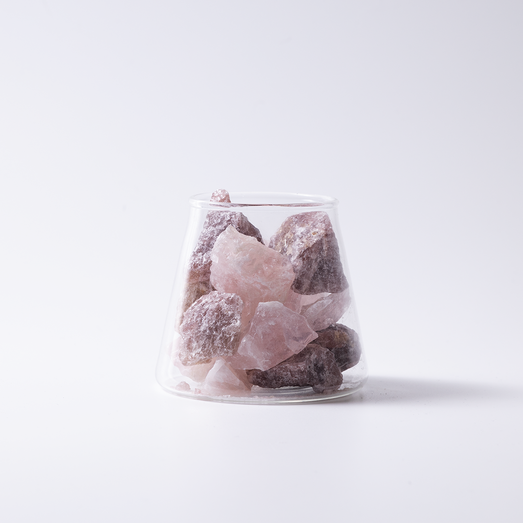 粉水晶+草莓晶|富士山晶礦杯