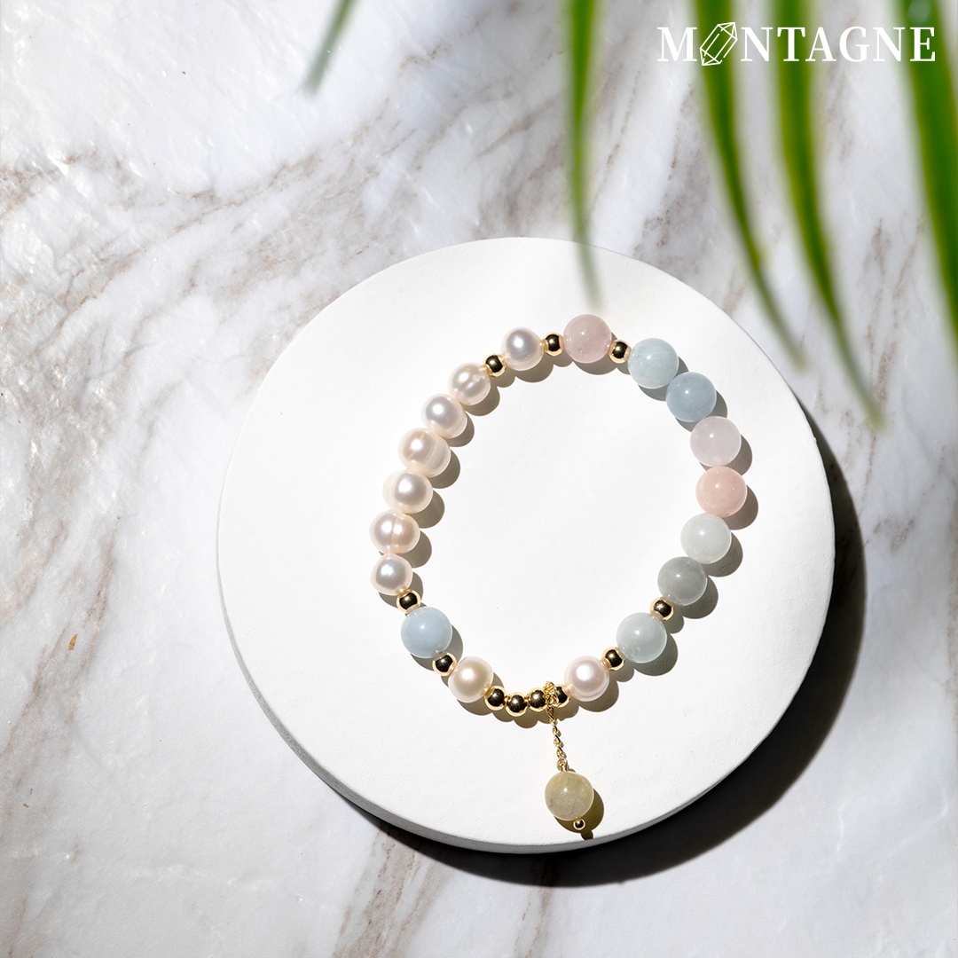MORGANITE|摩根石X珍珠手鍊