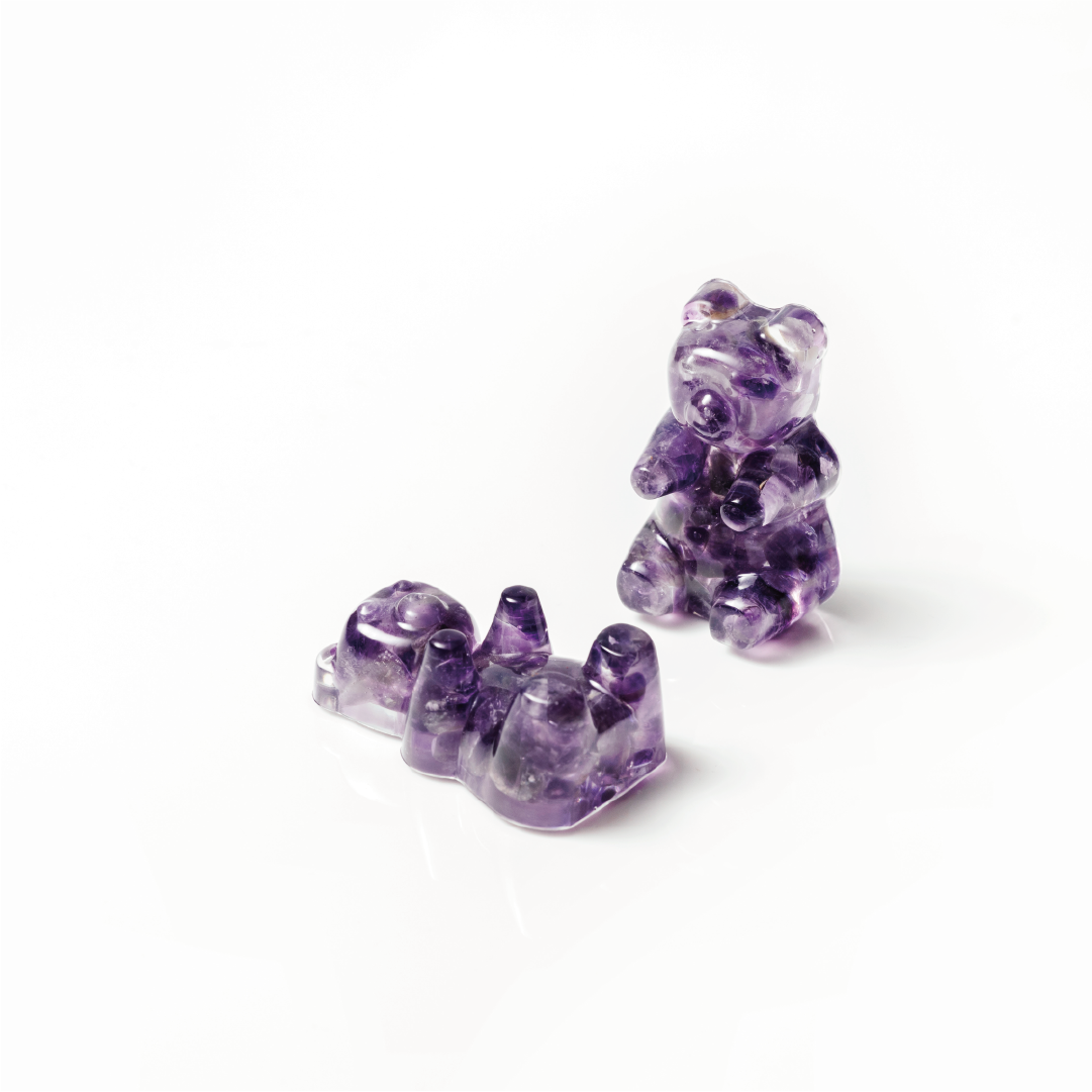 Gummy bear|紫水晶|公仔。紙鎮