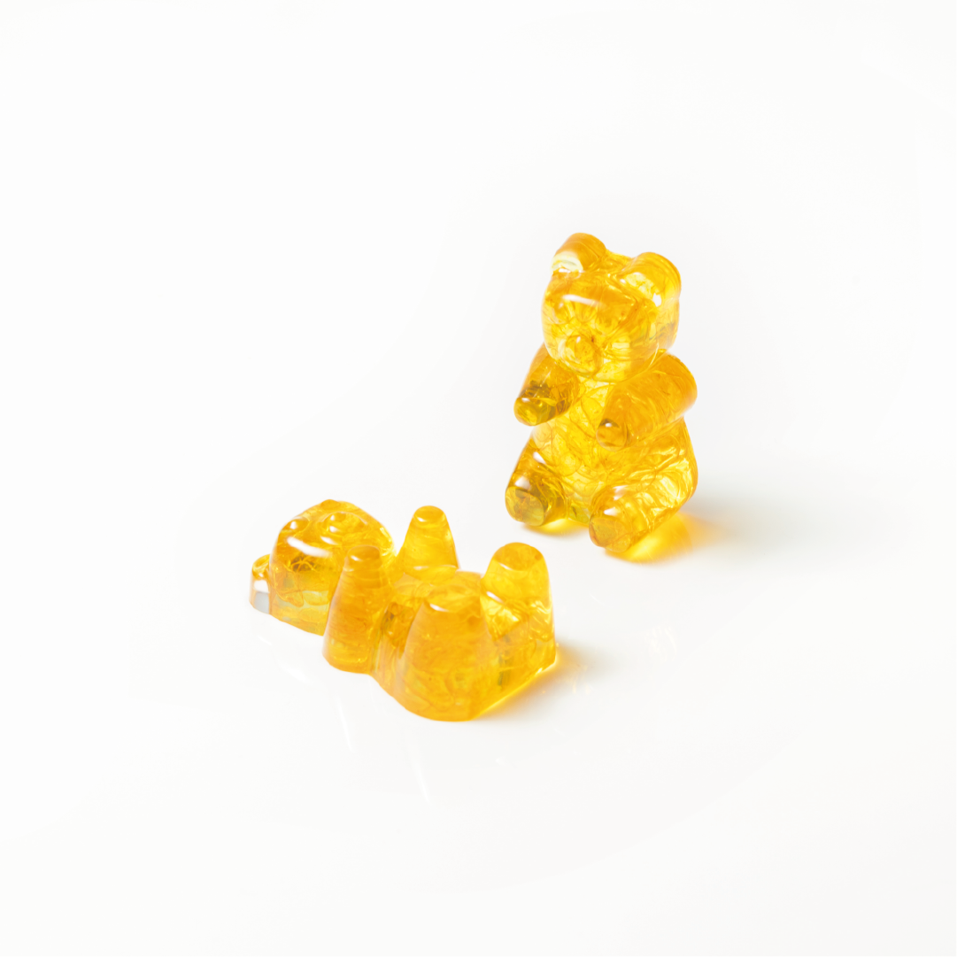 Gummy bear|黃水晶|公仔。紙鎮