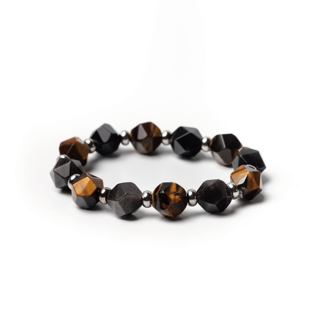 CROSS|銀曜石X虎眼石手鏈