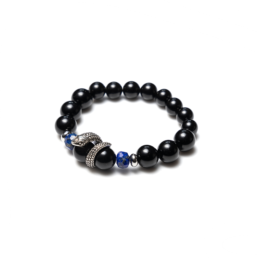 蛇年限定|Asclepius|黑曜石。青金石