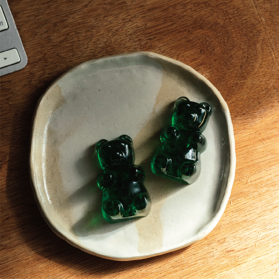 Gummy bear|綠東陵|公仔。紙鎮