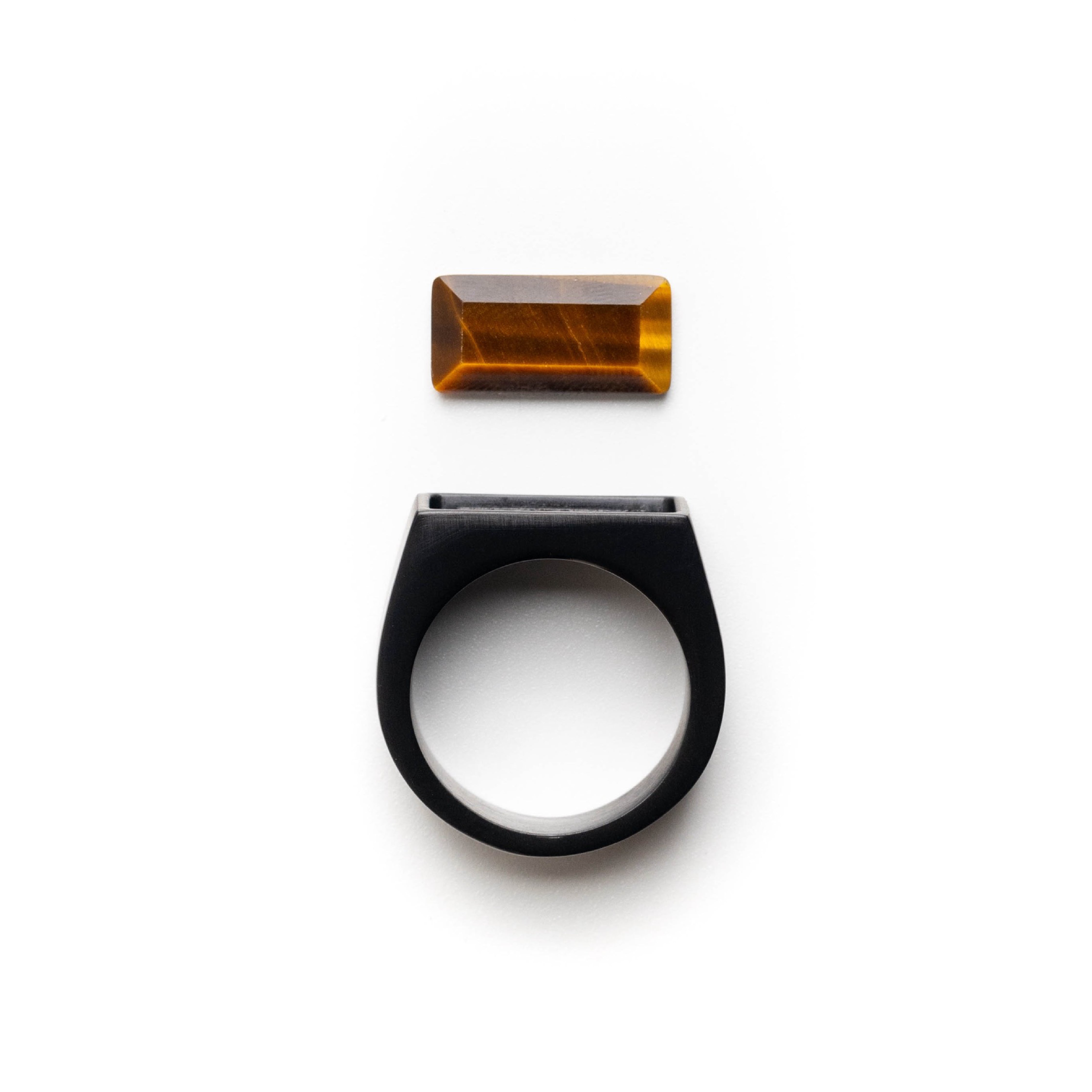 Nouvelle｜BULLION｜虎眼石戒指（黑色）