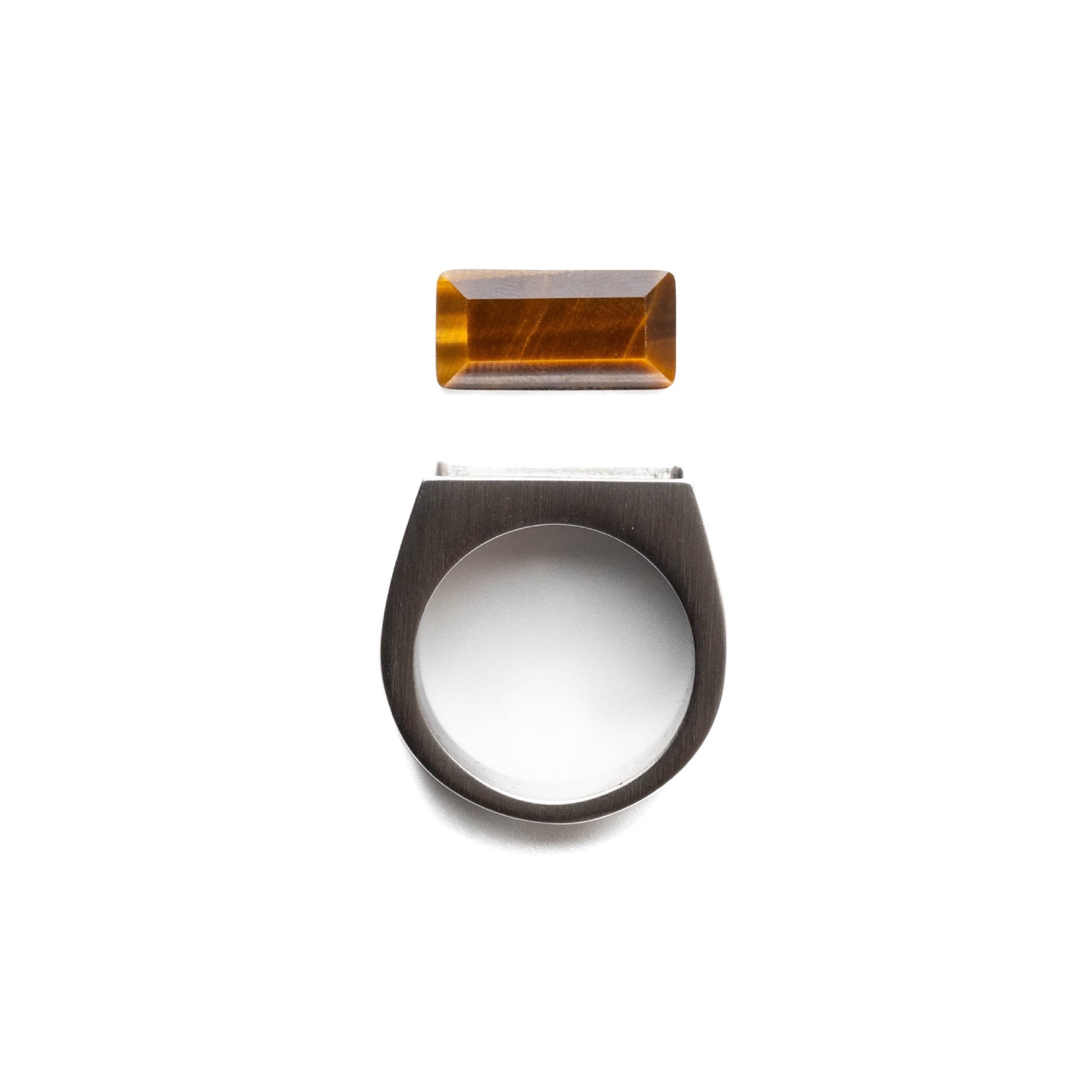 Nouvelle｜BULLION｜虎眼石戒指（鋼色）