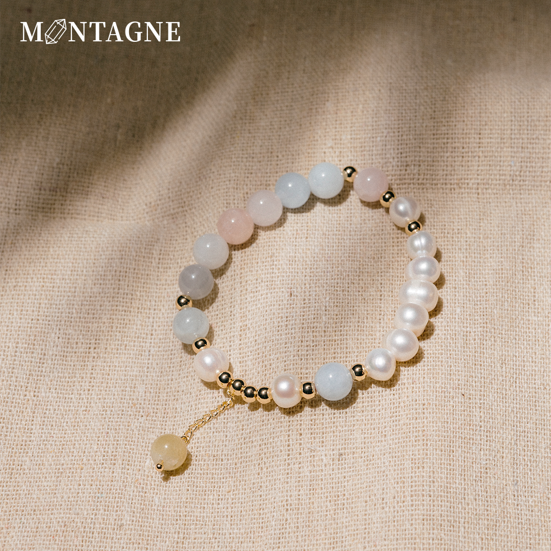 MORGANITE｜摩根石Ｘ珍珠手鍊