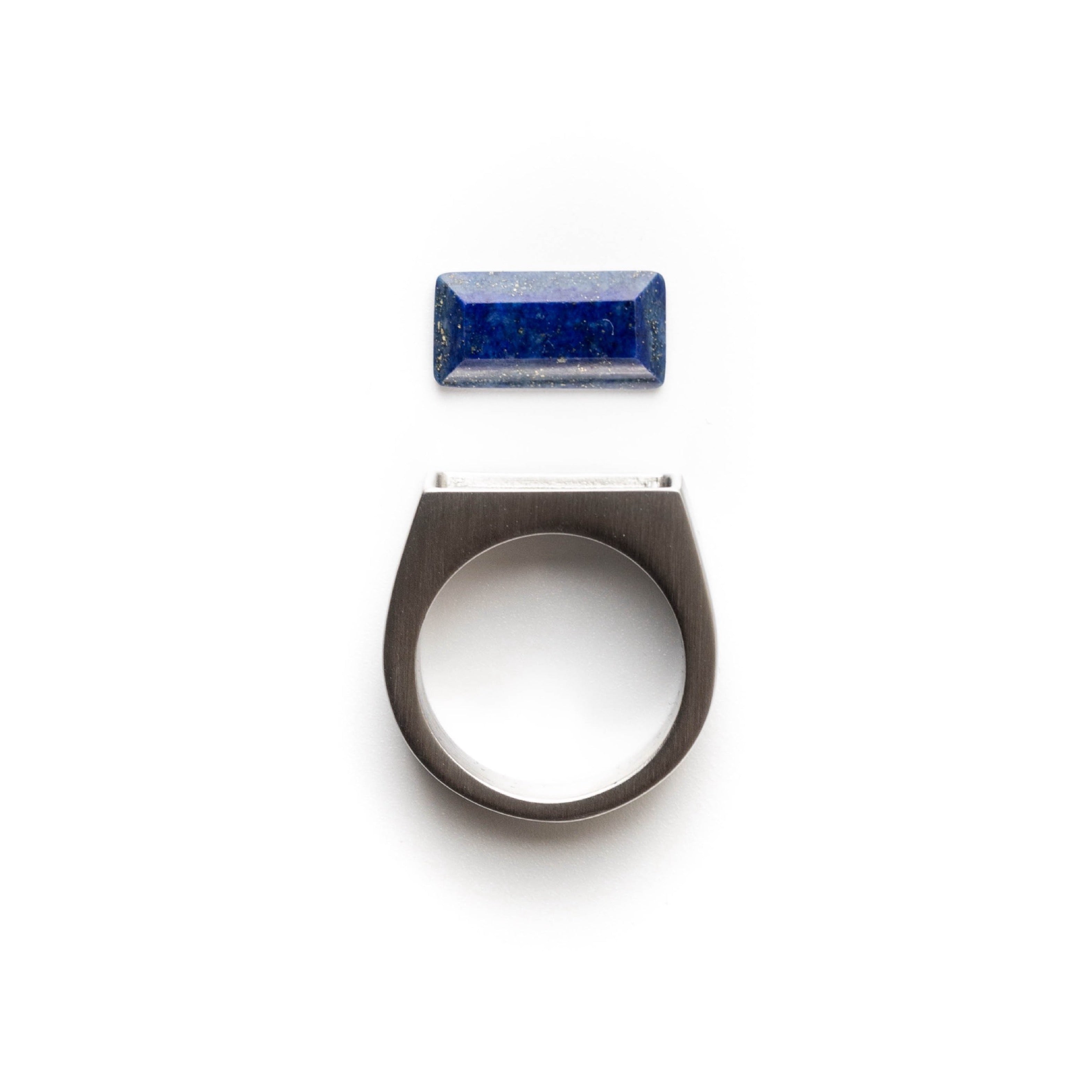 Nouvelle｜BULLION｜青金石戒指（鋼色）