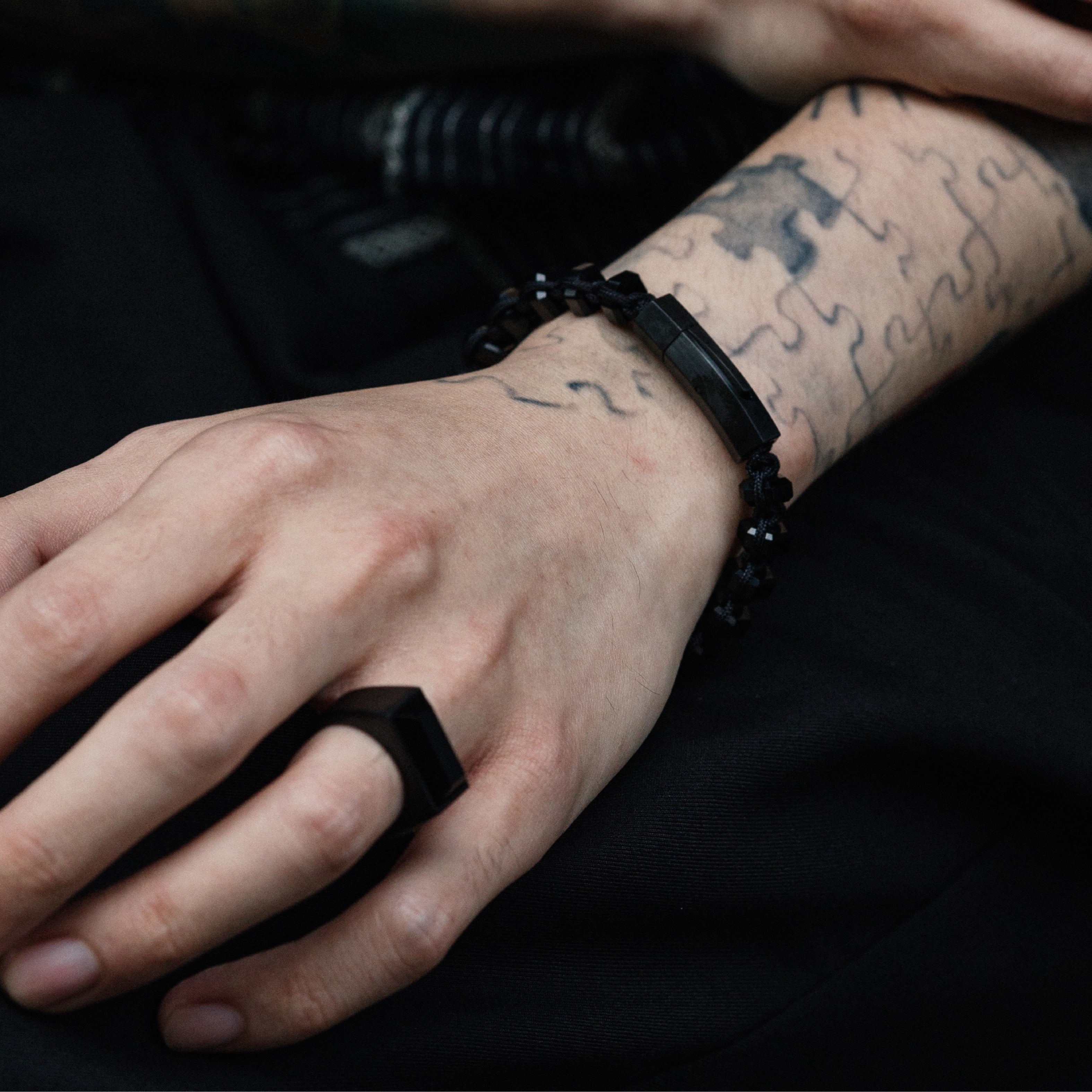 Nouvelle｜BULLION｜黑瑪瑙戒指（黑色）