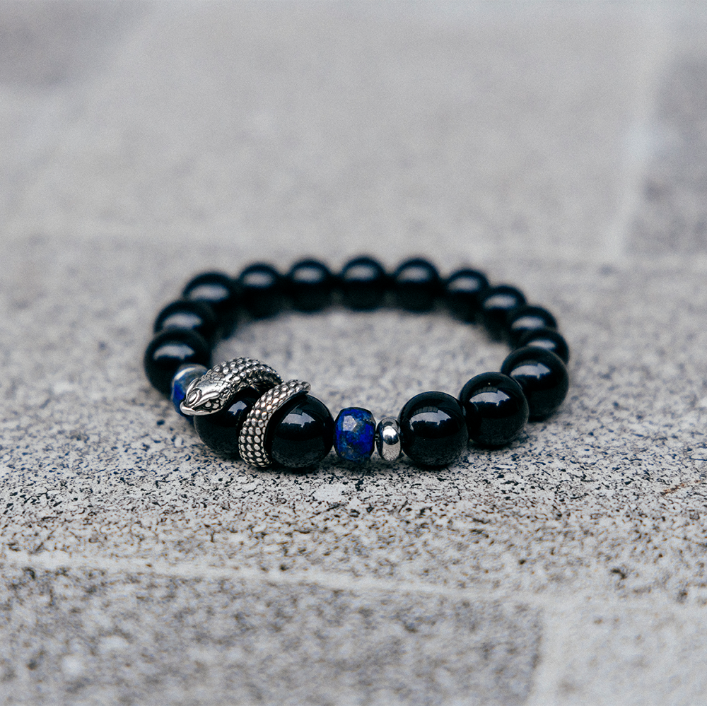 蛇年限定｜Asclepius｜黑曜石。青金石