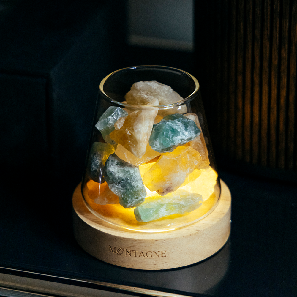 新年招財款｜水晶擴香｜綠螢石Ｘ黃水晶Ｘ白水晶
